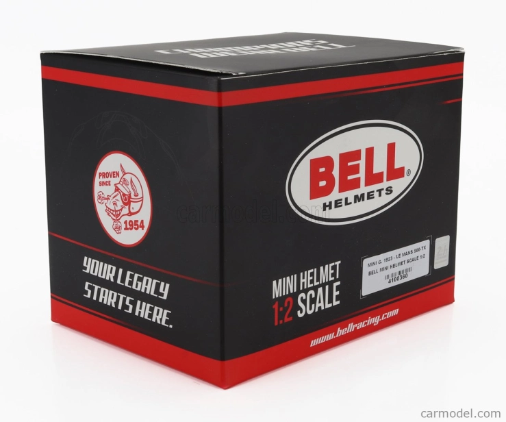 Mini helmet Bell helmet Casco Helmet 500-tx 24h Le Mans 1923 1:2 Modrá Bílá