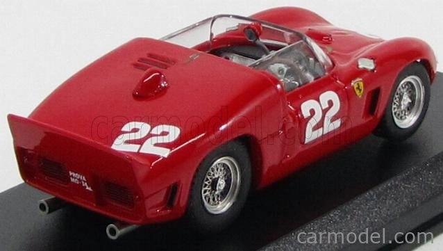Art-model Ferrari Dino 246sp N 22 Test Le Mans 1961 Von Trips - Hill - Mairesse 1:43 Red