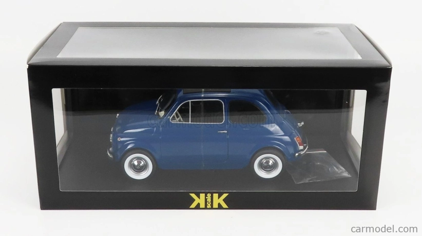Fiat 500 1968 v mierke 1:12 modrá