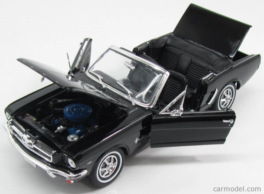 Welly Ford usa Mustang Cabriolet 1964 1:18 čierny