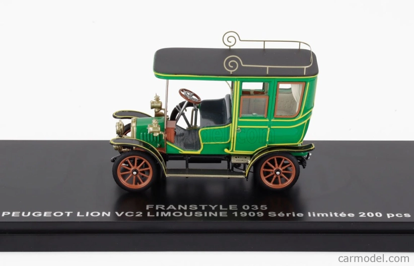 Franstyle Peugeot Lion Vc2 Limousine 1909 1:43 Zelená Černá