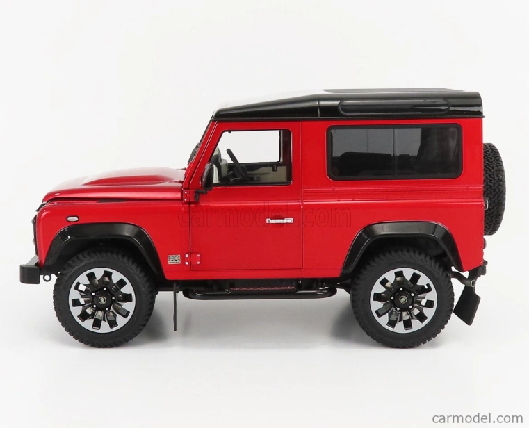 Lcd-model Land rover Defender 90 Works V8 70th Edition 2018 1:18 Red