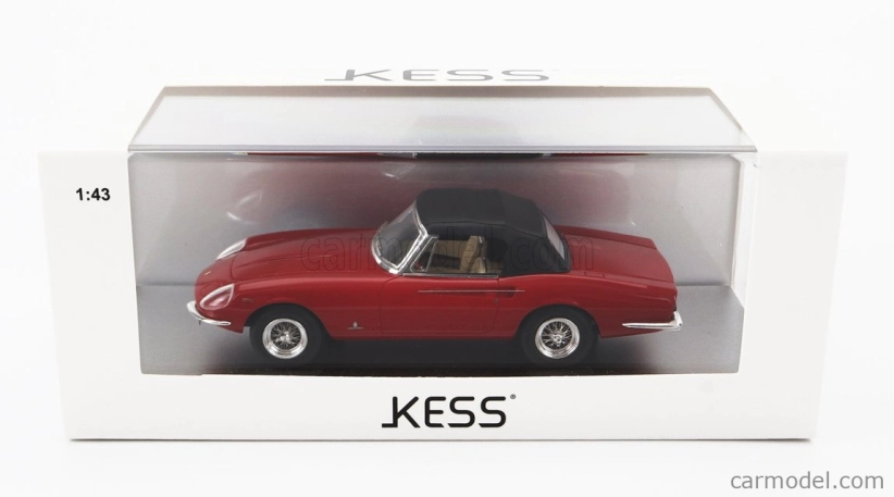 Kess-model Ferrari 365 California Spider Closed 1966 1:43 Red Black