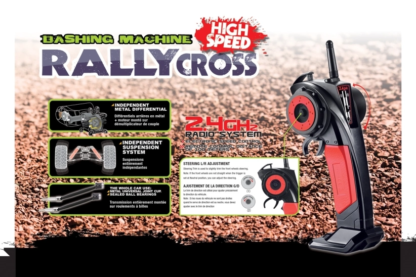 RX-12 elektro Rally auto – 2,4 GHz RTR – oranžový