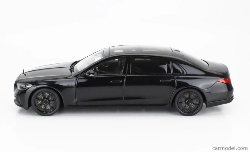 Almost-real Mercedes benz S-class S600 V12 Biturbo Maybach 2023 1:18 Obsidian Black