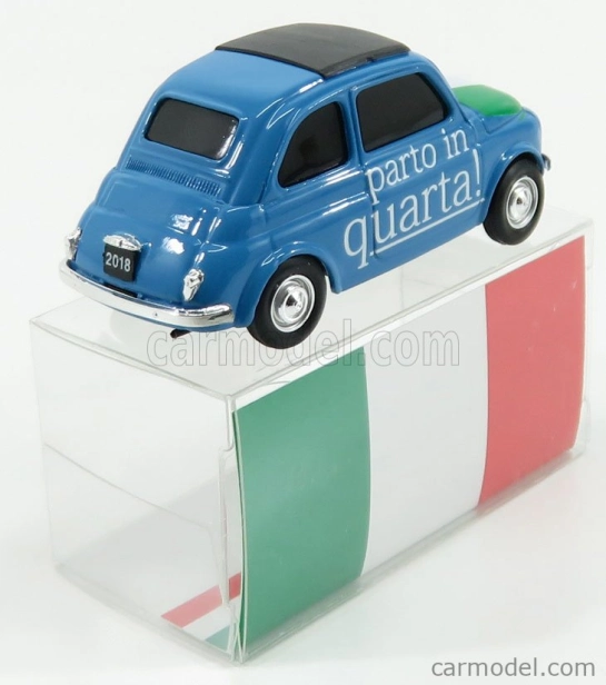Brumm Fiat 500 Brums Italia - A Tutta Birra ! 2018 1:43 Modrá