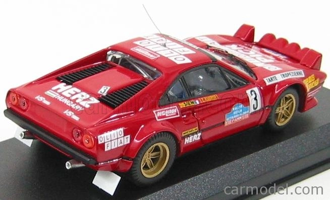 Najlepší model Ferrari 308 Gtb Gr.4 N 3 Targa Florio 1980 Andruet - Biche 1:43 Red