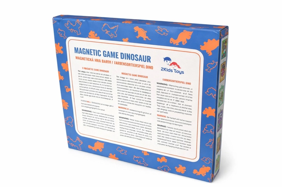 2Kids Toys Magnetická hra Třídění barev s dinosaurem - poškozený obal