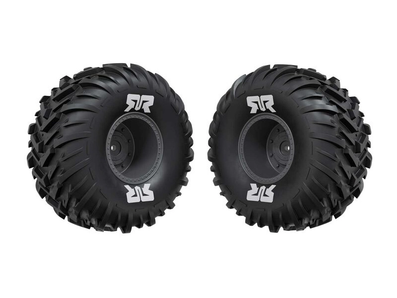 Arrma koleso s pneumatikou dBoots Cut Chevron MT, disk Gun Metal (2)