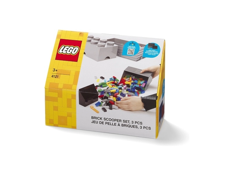 LEGO naberačka na kocky sivá/čierna, súprava 2 ks