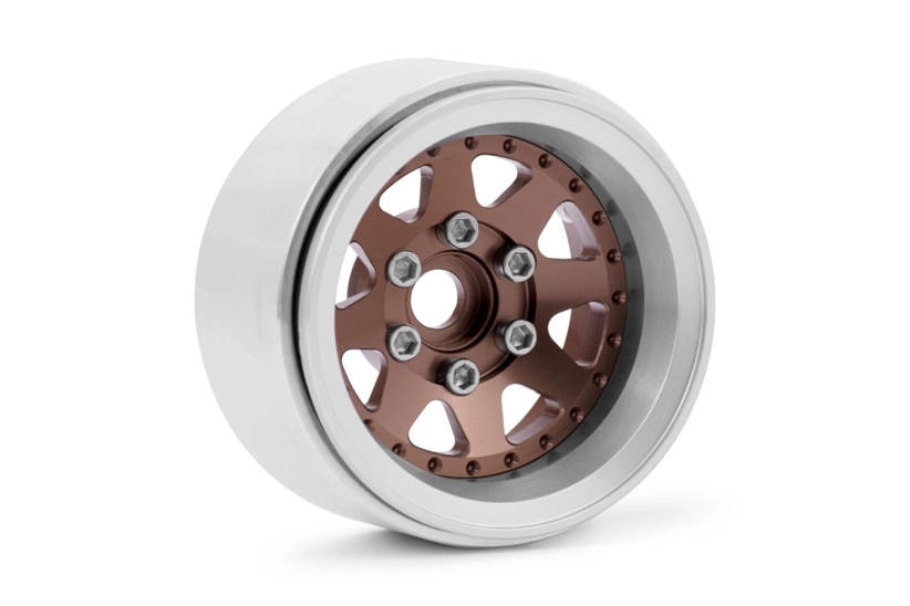 1.9'' Hliníkové beadlock disky offset -10 mm pro 1/10 crawler/expedice bronzové - 2 ks