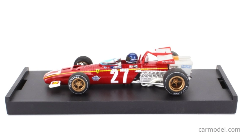 Brumm Ferrari F1 312b N 27 Belgium Gp 1970 Jacky Ickx - s figúrkou vodiča 1:43 červená biela