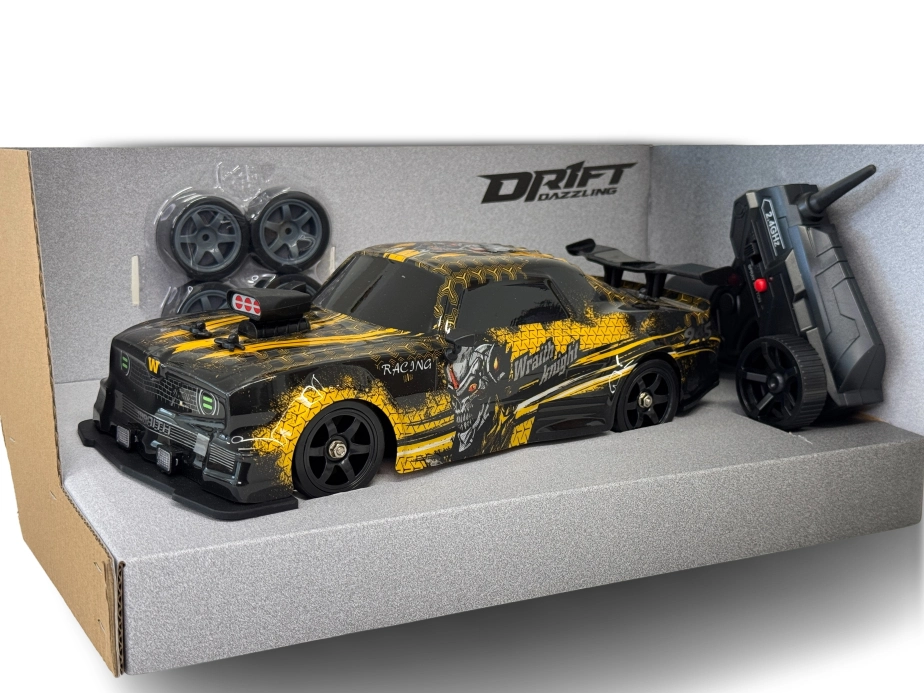 RC driftovacie auto Camaro, svetlá, dym, RTR sada 1:16 4WD