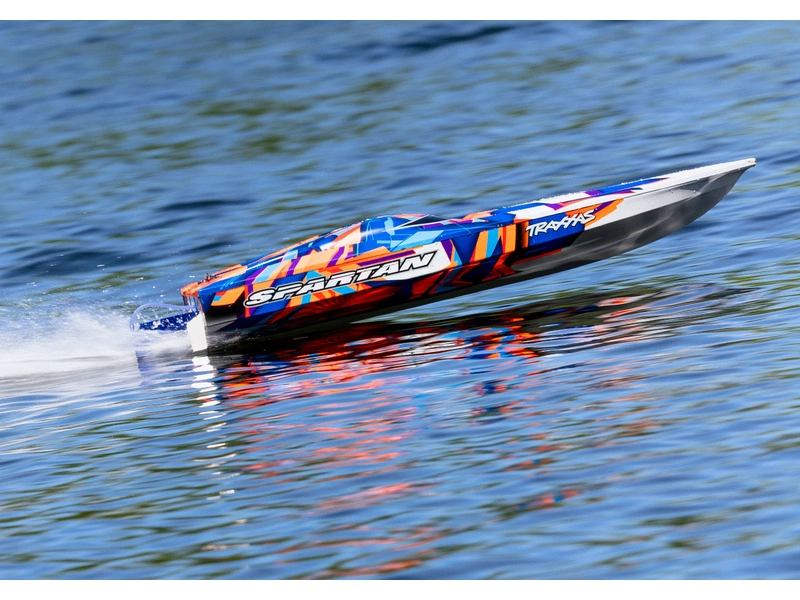RC loď Traxxas Spartan TQi RTR, červená