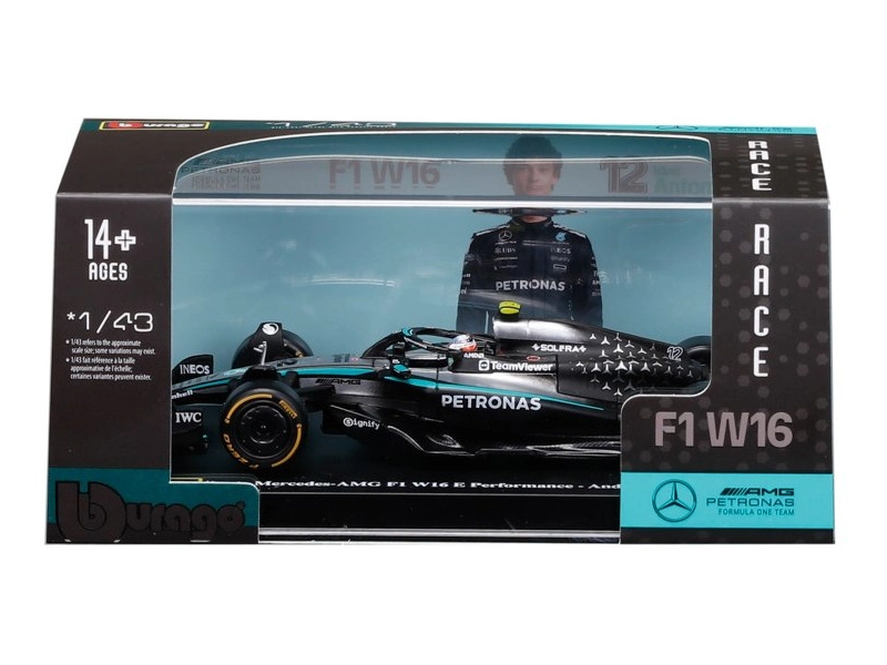 Bburago Mercedes-AMG Petronas W16 (2025), #12 Antonelli (hardcase)