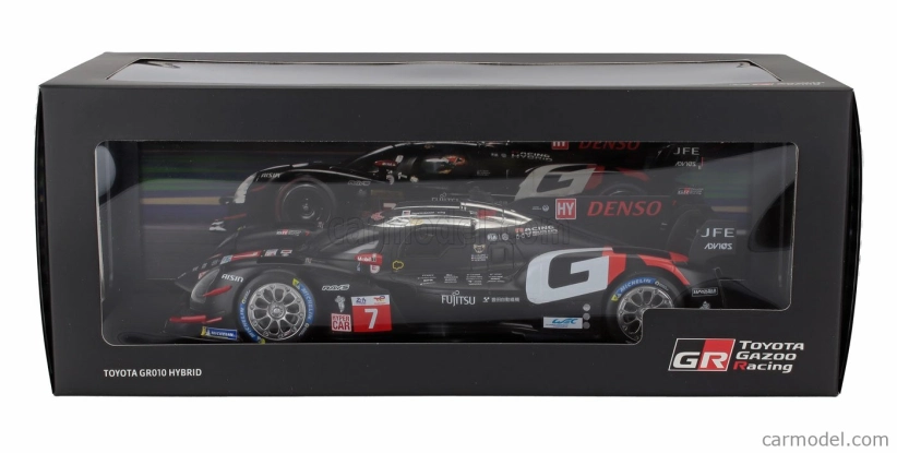 Ixo-models Toyota Gr010 3.5l V6 Turbo Hybrid Team Gazoo Racing N 7 24h Le Mans 2024 Kamui Kobayashi - Jose Maria Lopez - Nyck De Vries 1:18 Black