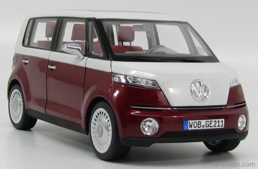 Norev Volkswagen Bulli Minibus Concept Autosalón Ženeva 2011 1:18 Červená s bielou