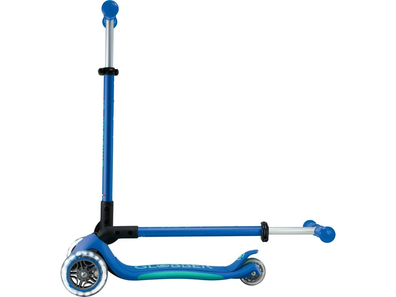Globber - Koloběžka Primo Plus Lights V2 skládací Blue/Emerald Green