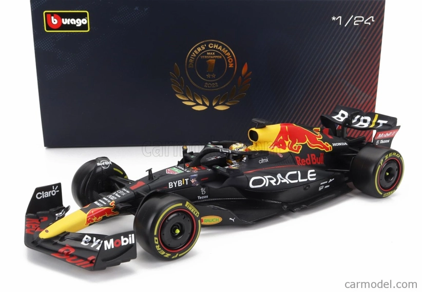 Bburago Red bull F1 Rb18 Team Oracle Red Bull Racing N 1 1:24, tmavomodrá