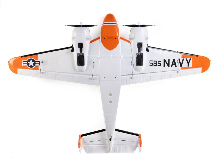 E-flite Beechcraft D18/RC-45J 1.5m BNF Basic AS3X+ SAFE Select