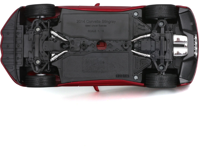 Maisto Corvette Stingray 2014 1:18 červená metalíza