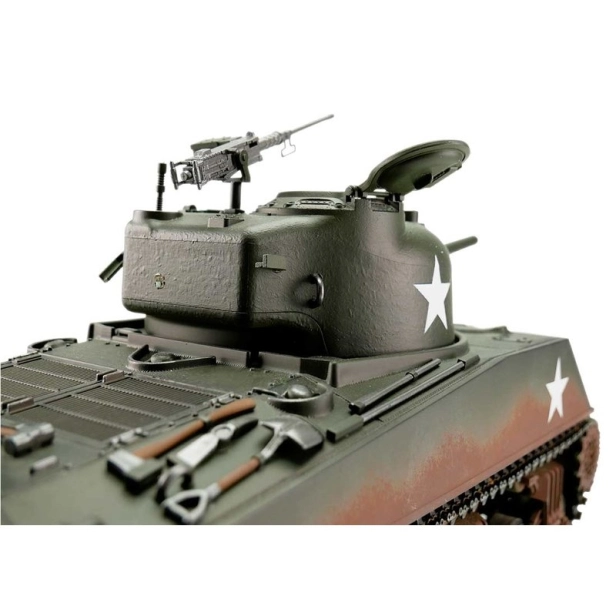 RC tank M4A3 Sherman 75 mm 1:16 IR, zelená