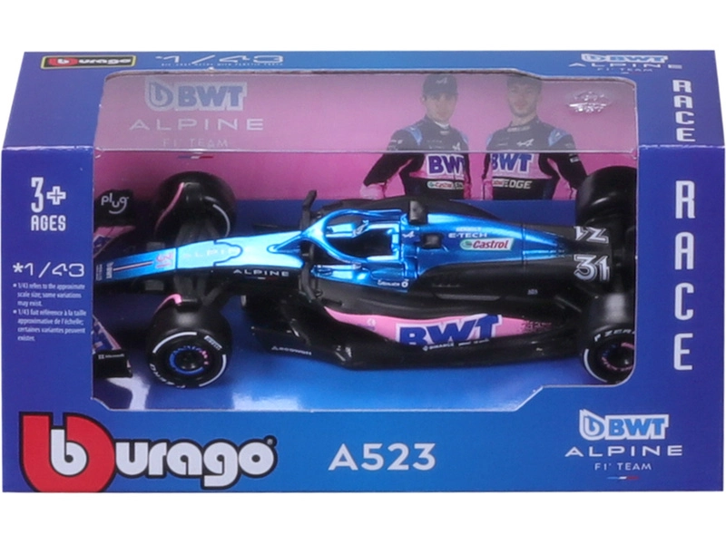Bburago Renault F1 A523 Team Bwt Alpine F1 N 10 Season 2023 Pierre Gasly 1:43 Modrá Černá Růžová