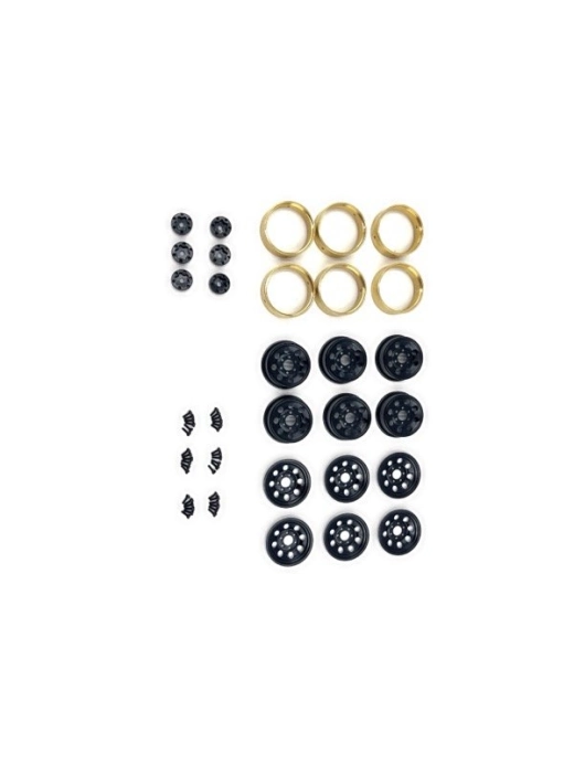 HBP240480 - CR-18P 6X6 1.2 Steelie Bead Lock Wheel ( Black )