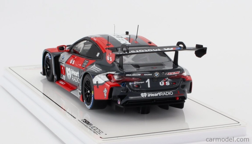 Truescale BMW radu 4 M4 Gt3 Team Paul Miller Racing N 1 12h Sebring 2024 Bryan Sellers - Madison Snow - Neil Verhagen 1:43 Sivá červená