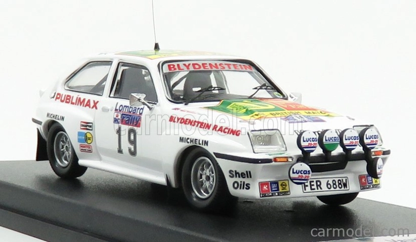 Trofeu Vauxhall Chevette Hsr (night Version) N 19 Rally Rac Lombard 1982 T.kaby - M.nicholson 1:43 Bílá