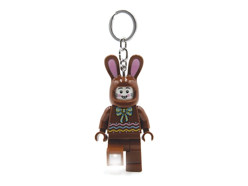 LEGO svietiaca kľúčenka – Ikonický čokoládový zajac