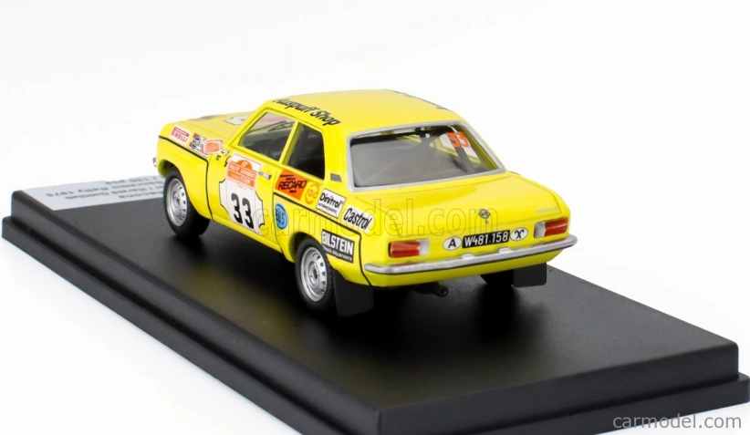 Trofeu Opel Ascona (night Version) N 33 Winner Gr.2 Rally Sanremo 1975 Georg Fischer - Harald Gottlieb 1:43 Žlutá