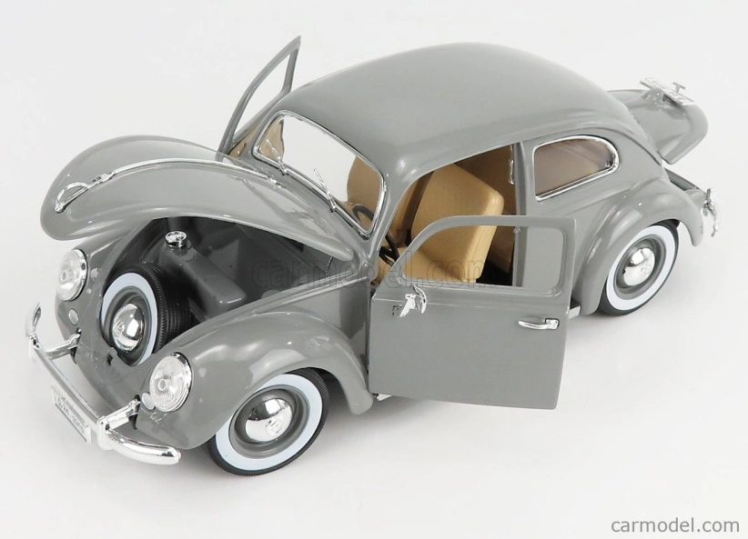 Bburago Volkswagen Käfer-Beetle 1955 1:18 strieborný