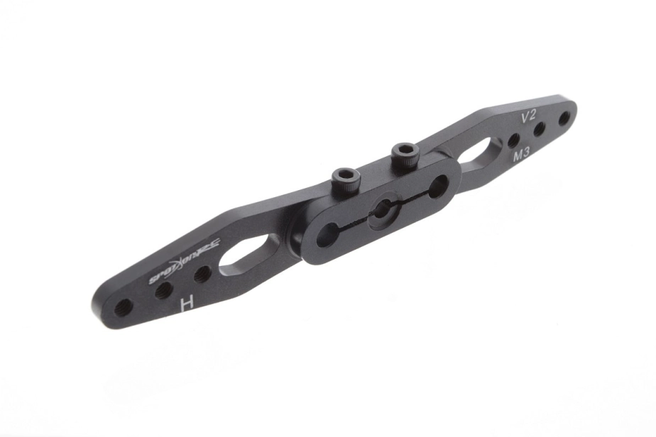 Servo páka 89mm oboustranná 24zubů (černá), pro serva H