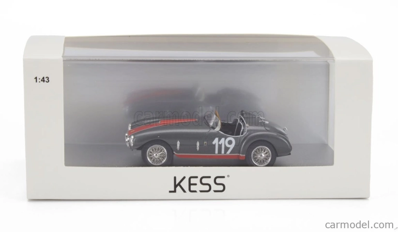 Kess-model Ferrari 166 Mm53 Spider Barquette Ch.0300m Vignale By Oblin N 119 Winner Coppa Sar 1955 1:43 Šedá Červená