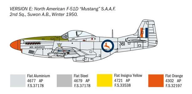 Model Kit letadlo 1452 - F-51D "Korean War" (1:72)
