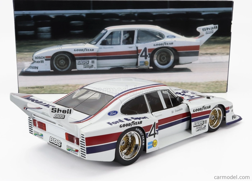 Werk83 Ford england Capri Turbo Gr.5 Zakspeed N 4 Drm 1982 Lili Reisenbichler 1:18 Biela červená modrá