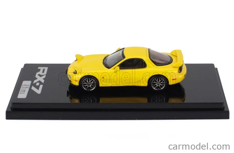 Zapaľovanie-model Mazda Efini Rx-7 (fd3s) Type Rs Custom Coupe 2002 1:64 Yellow