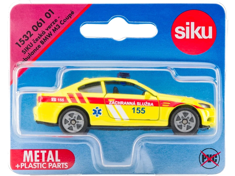 SIKU Blister – Ambulancia BMW M3 Coupé (česká verzia) 1:50