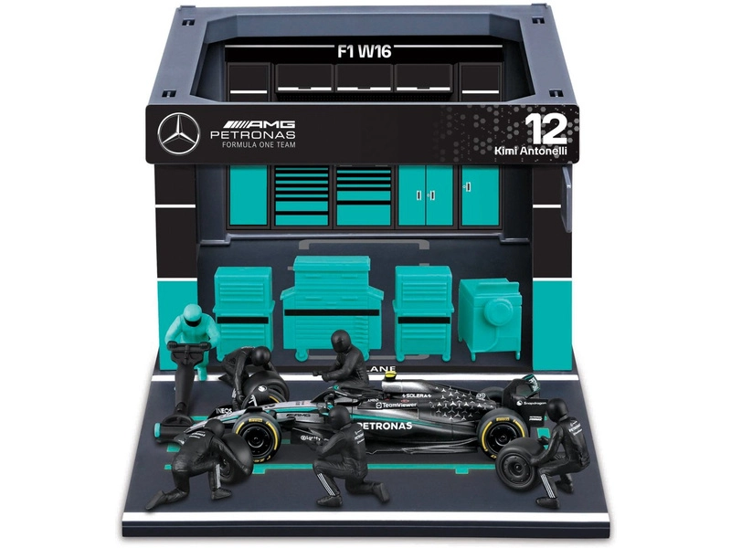Bburago Mercedes-AMG Petronas W16 (2025) 1:43 #12 Antonelli (Pit Pass Set)
