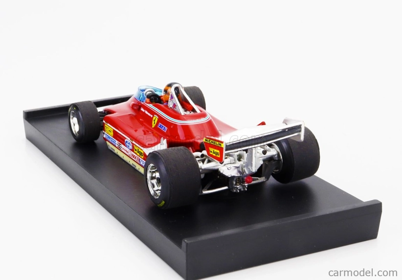 Brumm Ferrari F1 312t4 N 12 Winner Usa Ovest Gp 1979 Gilles Villeneuve - With Driver Figure 1:43 Red