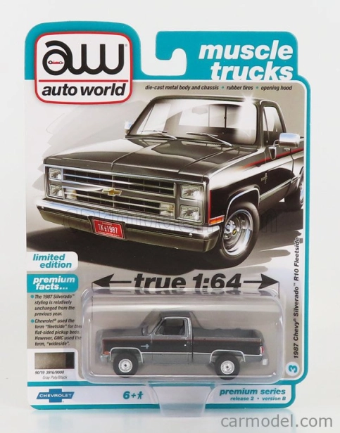 Autoworld Pontiac Set Assortment 6 Vintage Muscle Cars Pieces 1:64 Různé