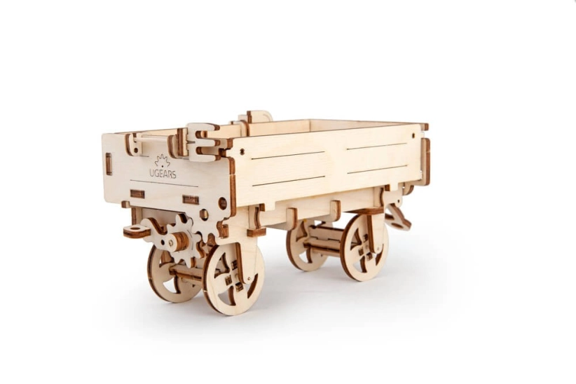 Ugears 3D drevené mechanické puzzle Vlečná loď