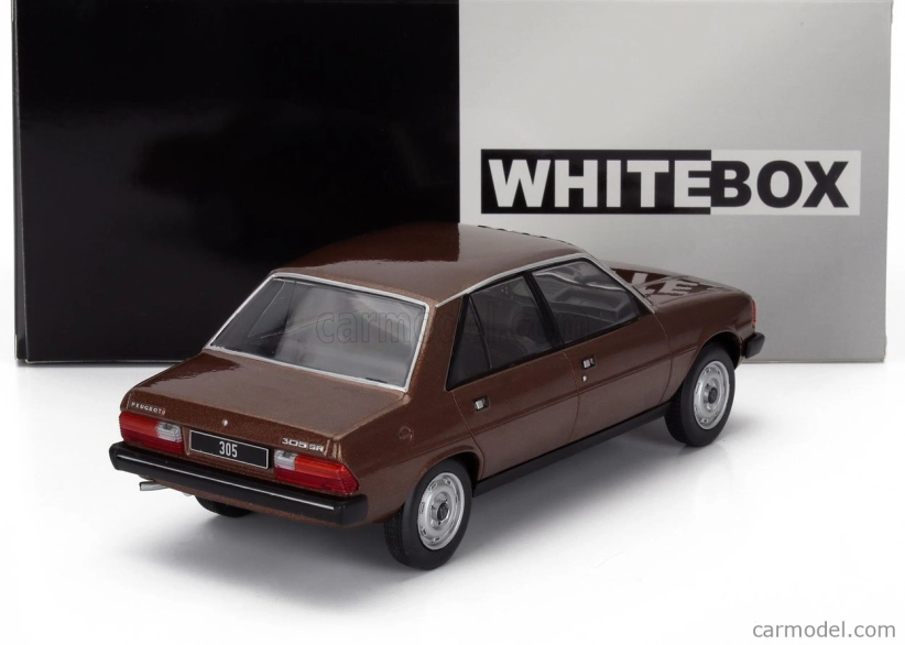 Whitebox Peugeot 305 1977 1:24 Tmavě Hnědá Met