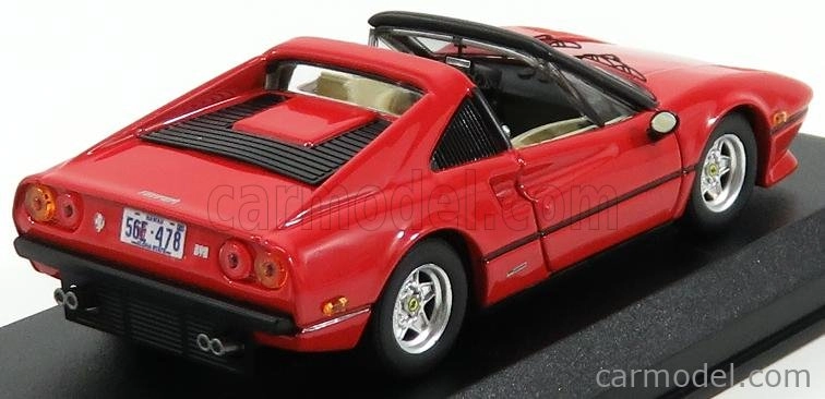 Najlepší model Ferrari 308 Gts Spider - Osobné auto Tom Sellek Magnum P.i. - Prima Serie 1979 1:43 Červená