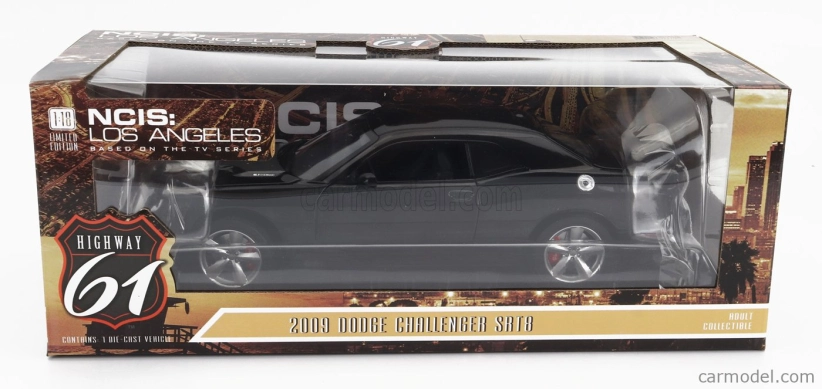 Highway61 Dodge Challenger Srt8 Coupe 2009 - Police Ncis Los Angeles 1:18 Black
