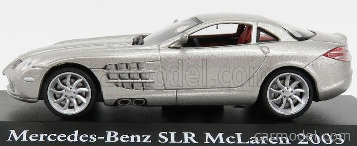 Edicola Mercedes benz Slr Mclaren 2003 - Con Vetrina - With Showcase 1:43 Silver