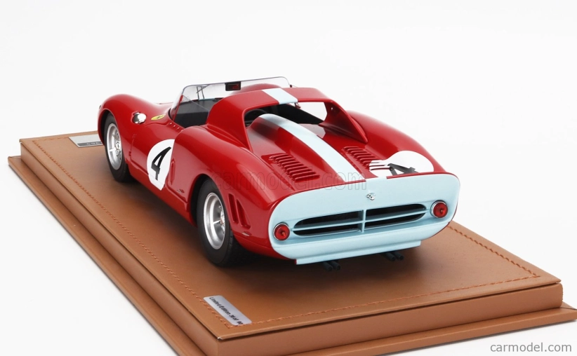 Tecnomodel Ferrari 275 P2 Spider Team Maranello Concessionaries N 4 1000km Nurburgring 1965 Graham Hill - Jackie Stewart 1:18 Red