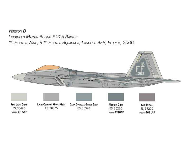 Italeri Lockheed Martin F-22A Raptor (1:48)