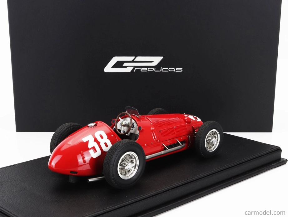 Gp-replika Ferrari F1 125 N 38 Monaco Gp 1950 Luigi Villoresi 1:18 Červená